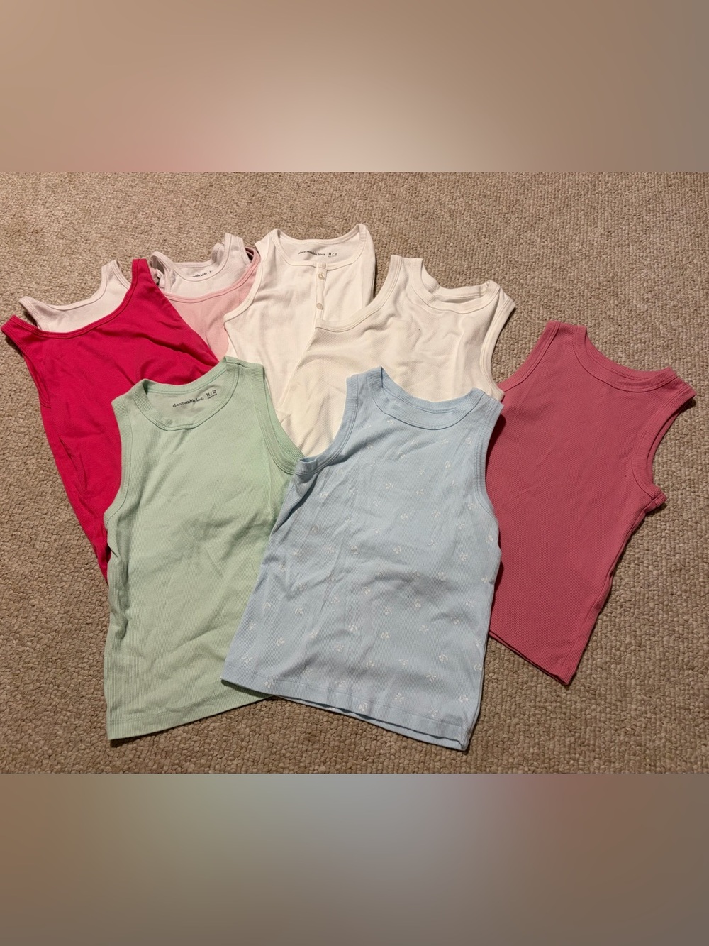 abercrombie kids Pastel Tank Top Set of 7